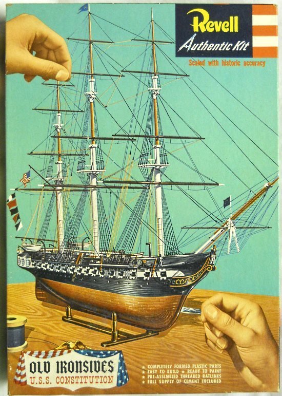 Revell 1/192 USS Constitution Old Ironsides - S Issue, H319-298 plastic model kit